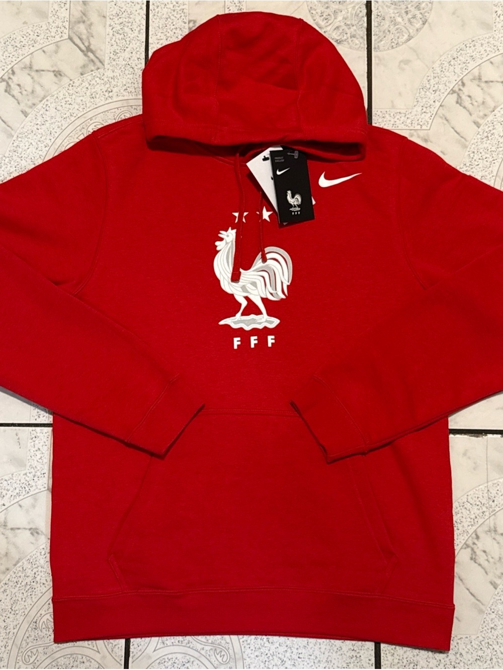 New Nike France National Team Club Primary Pullover Hoodie Men’s Size Small